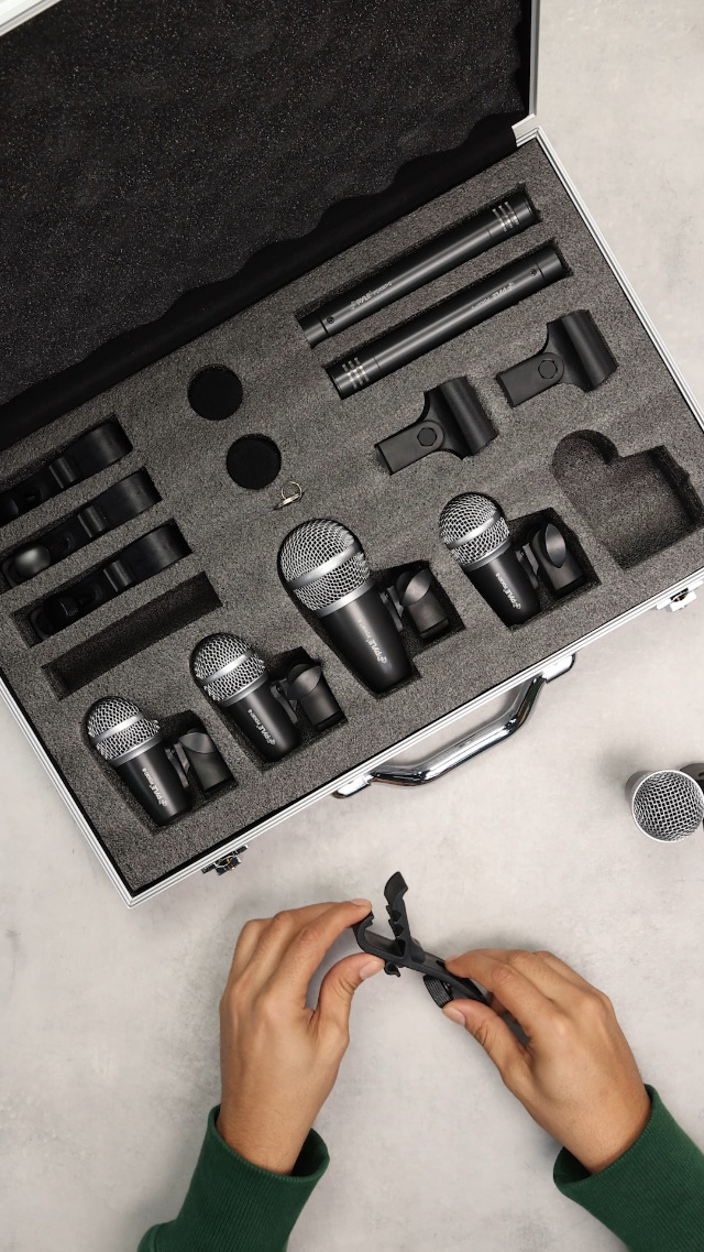Amazon.com: Pyle 7-Piece Wired Dynamic Kit-Kick Bass, Tom/Snare